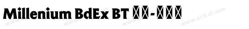 Millenium BdEx BT 常规字体转换